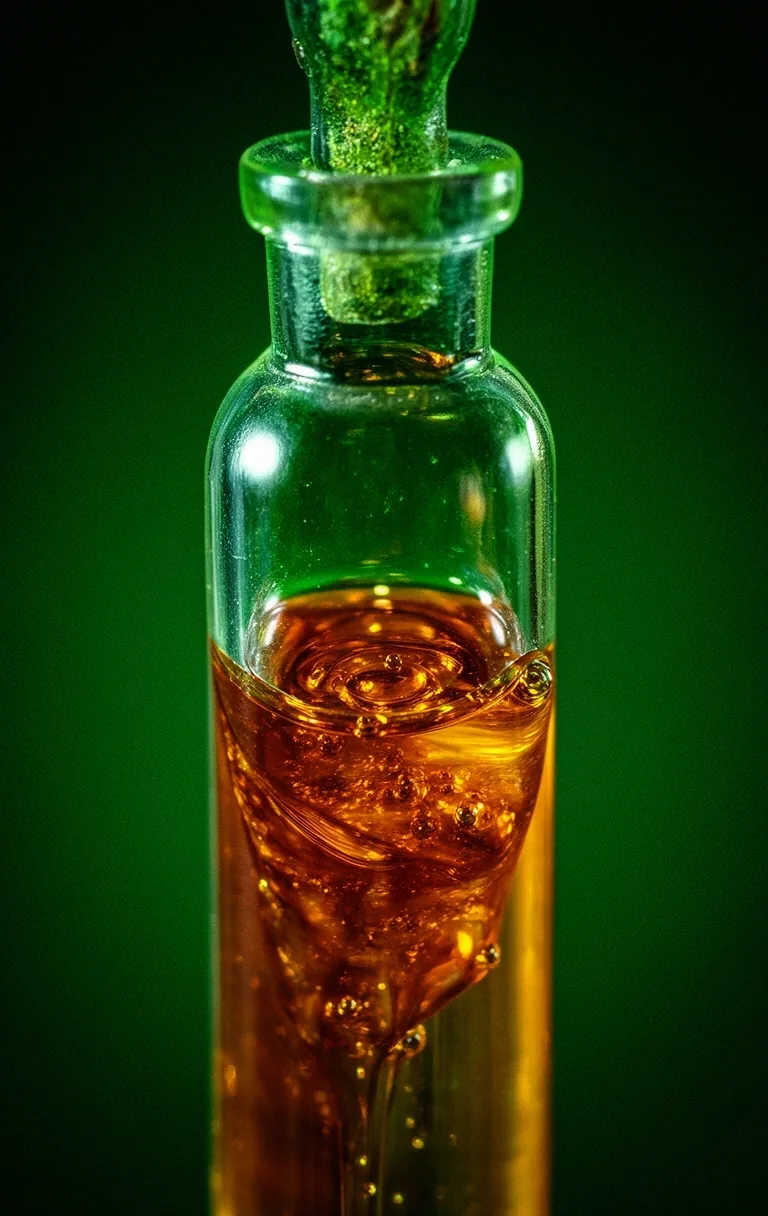 Botanical tincture in glass